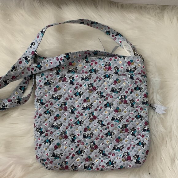 VERA BRADLEY X DISNEY Playful Figaro Triple Zip Hipster Crossbody Bag - Picture 3 of 4